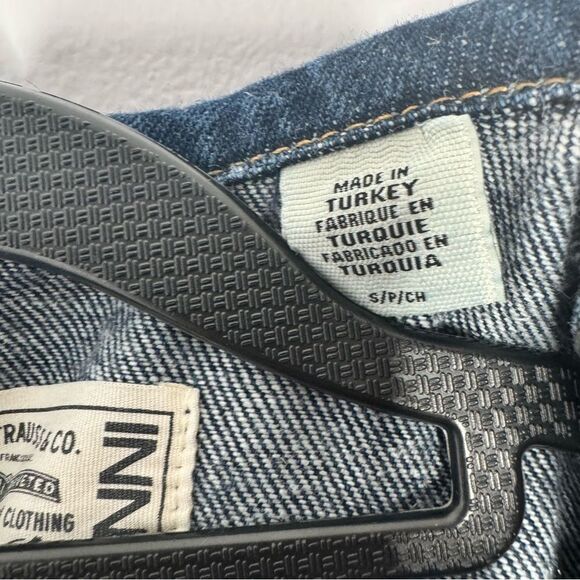 GANNI X LEVI'S Ruffle-trimmed cotton and hemp-blend denim shirt dress - Picture 7 of 12